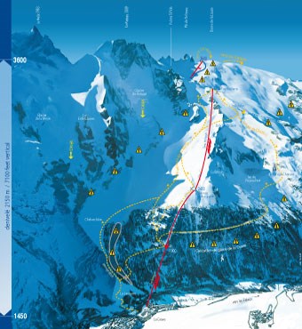 Ski Valon de la Meige itinéraire classique sur Glacier